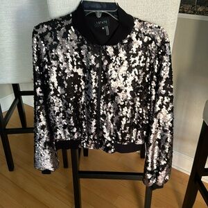 1 State sequin jacket size medium NWOT